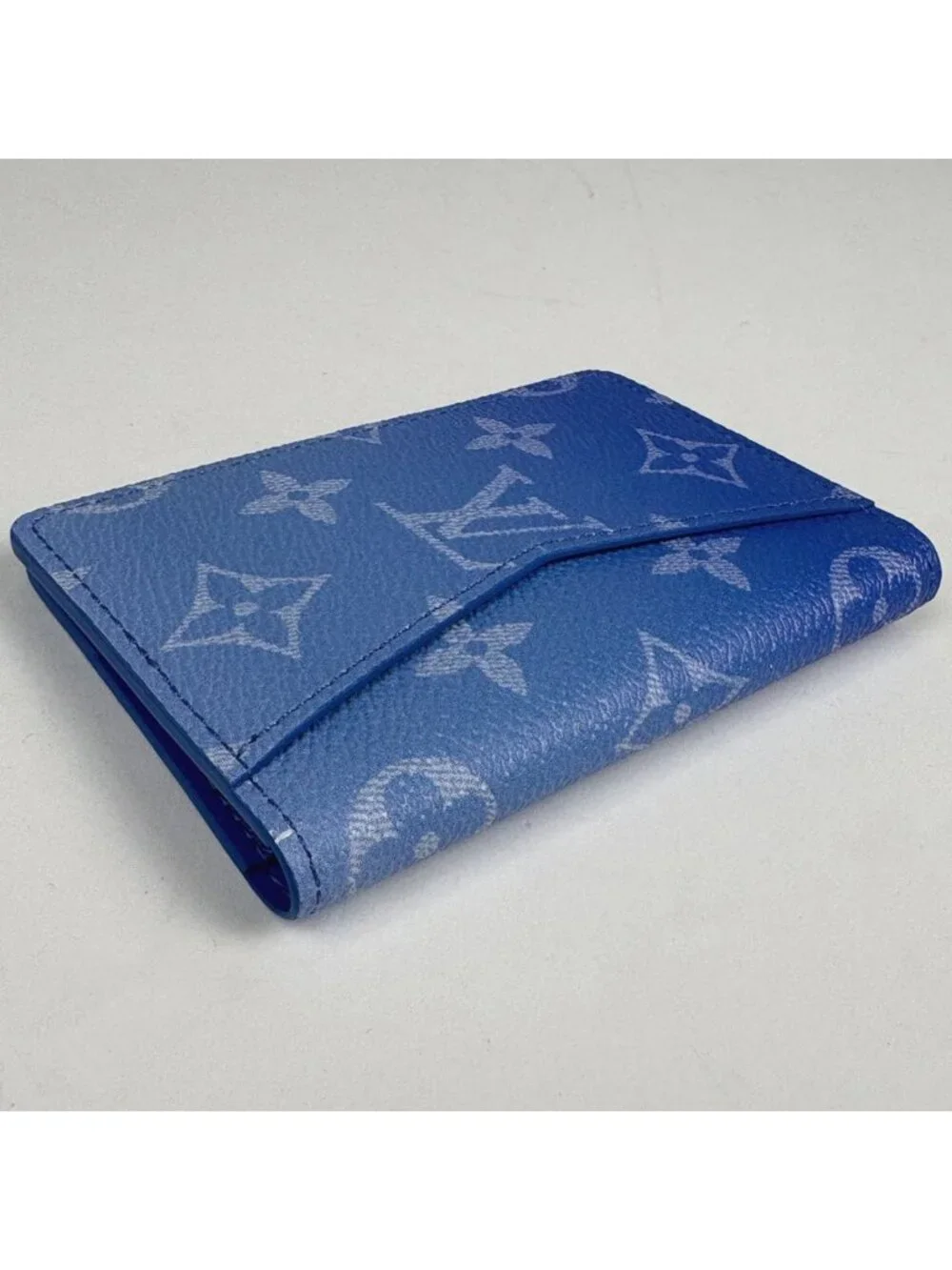 Louis Vuitton Pocket Organizer Card Case Monogram Clouds Blue
